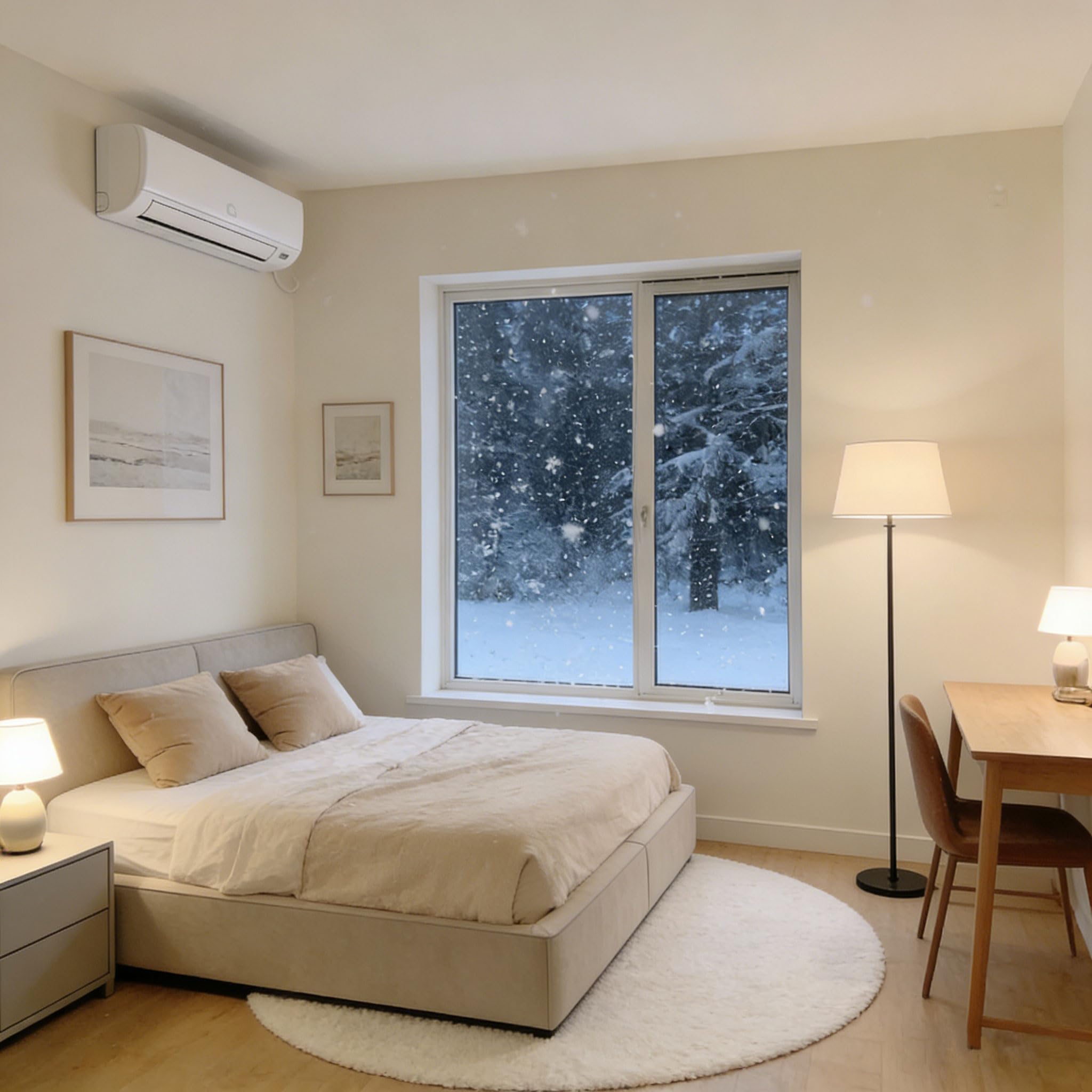 Garvee 11500 BTU Mini Split AC/Heating System, 115V WIFI Enabled Energy Efficient Mini Split Unit,Wall-Mounted Split Air Conditioner,Cools Up to 750 Sq.Ft, Heat Pump & Installation Kits - Image 8