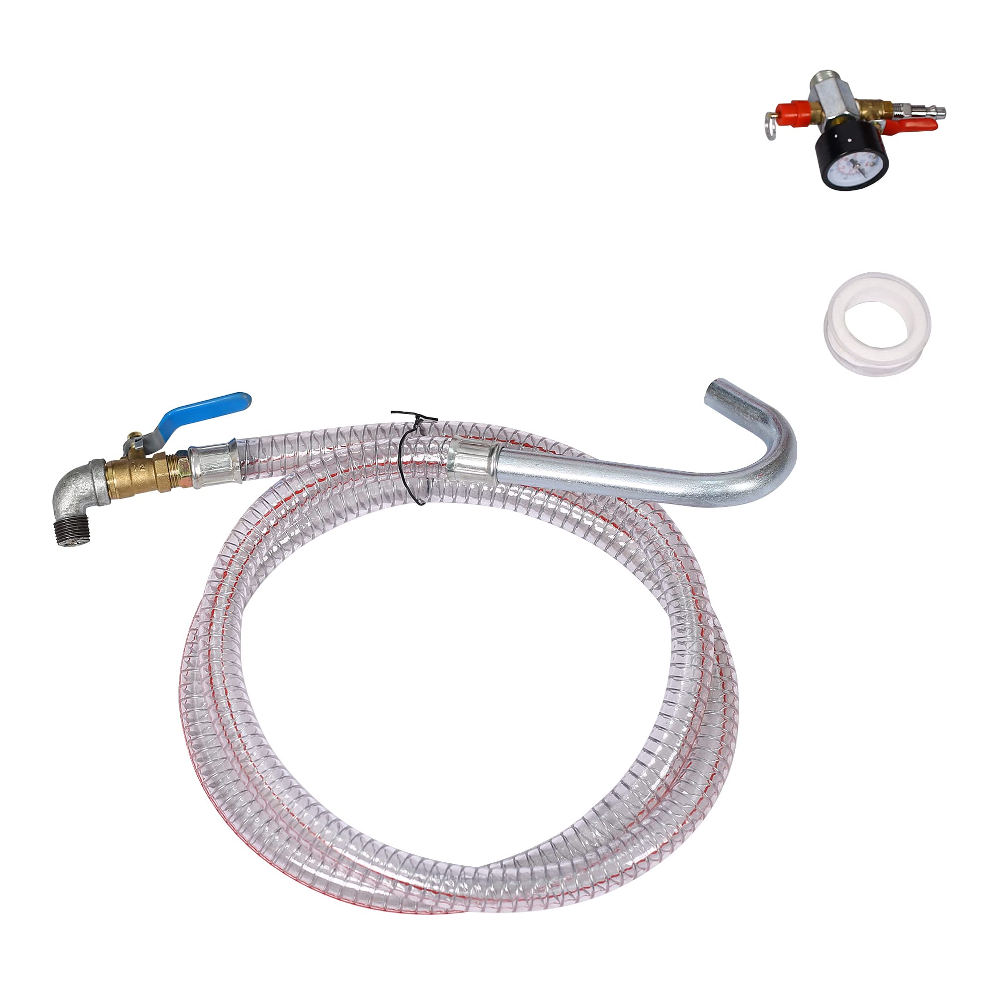 Garvee 18 Gallon Portable Waste Oil Drainer, Height Adjustable Pneumatic Industrial Fluid Drain Tank with Wheels, Oil Pan Funnel for Changing Car and Truck Oil - Image 8