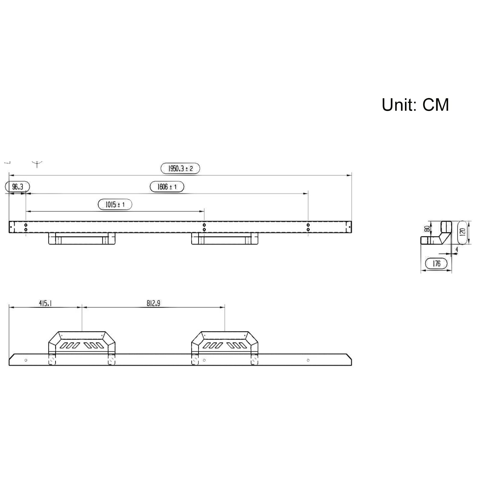Garvee Running Boards Compatible with 2015-2022 Chevy Colorado/GMC Canyon Crew Cab, Drop Side Steps Nerf Bars Rock Slider, Car Steel Step Guards, Pickup Truck Step Rails Accessories - Image 6