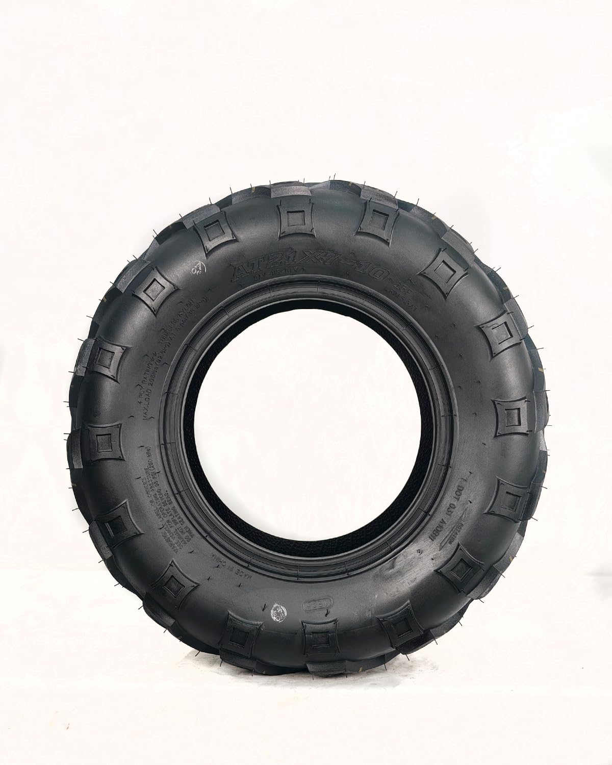 Garvee Set of 2 21x7-10 ATV Tires, 4PR Durable Tubeless, 21x7x10 Quad All Terrain Go Kart UTV Off Road Tires, Heavy-Duty Deep Tread for Trail, Sand, Mud & Track - Image 3