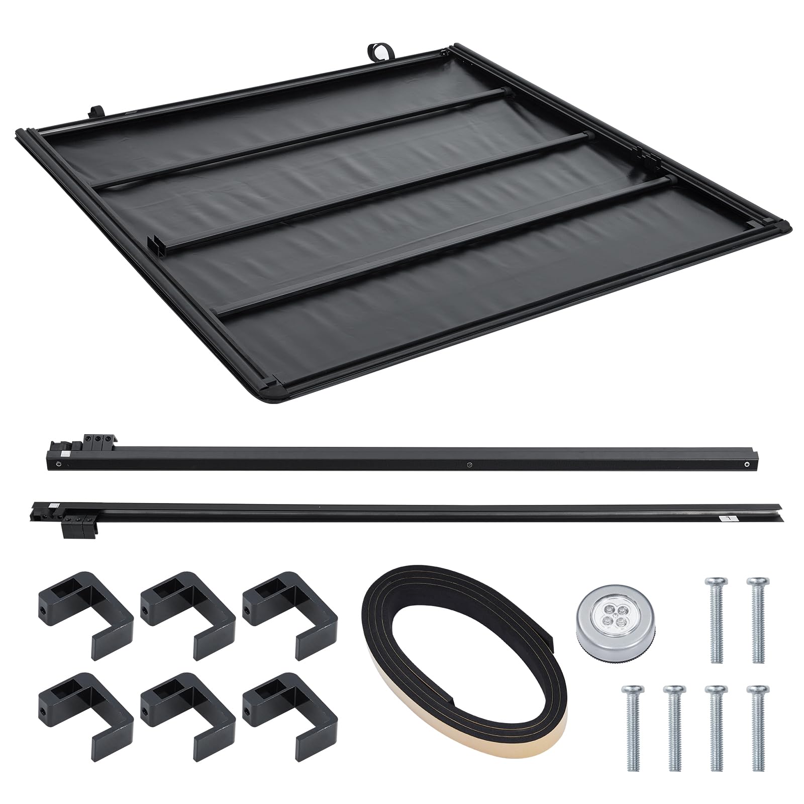 Garvee Soft Tri-fold Truck Bed Tonneau Cover Compatible with 2015-2023 F150 Supercrew Double cab 5.5 ft/67.1 in Bed - Image 6