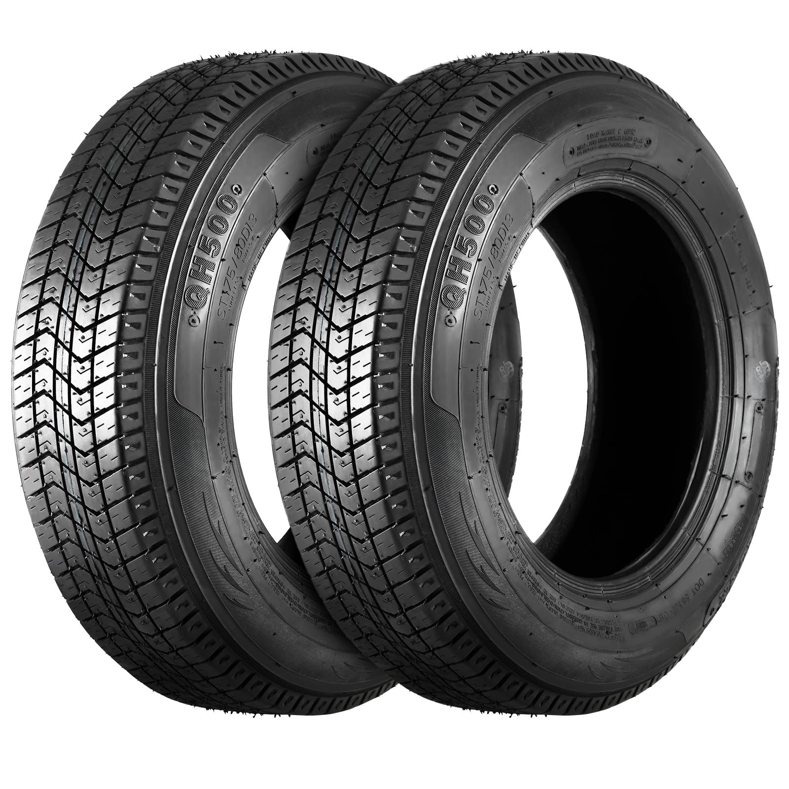 Garvee ST205/75D14 Trailer Tires - Load Range C (6-Ply) - Set of 2, Load Range C, 6 PLY - Image 7